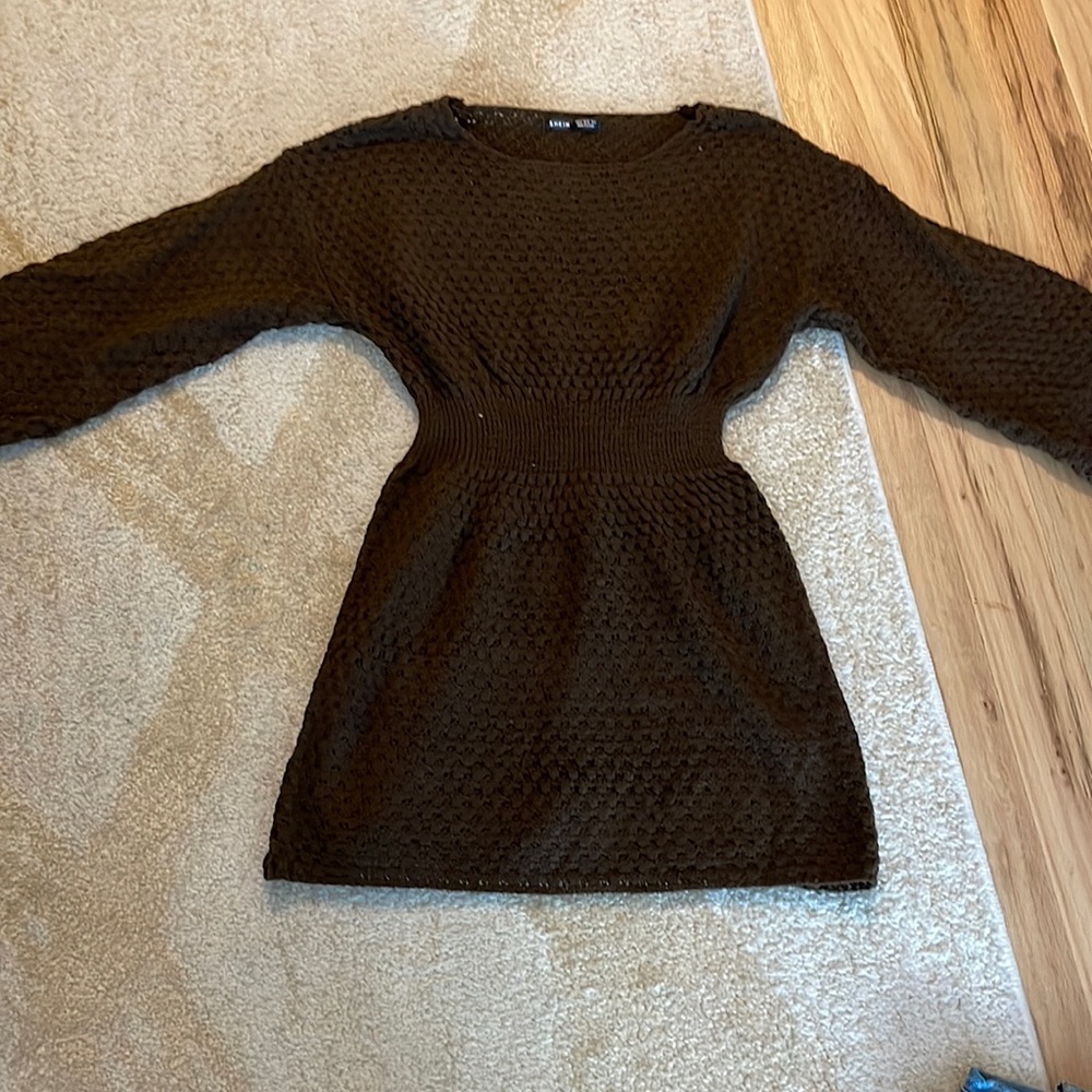 SHEIN brown sweater dress